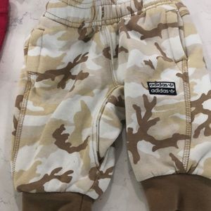 Adidas 3-6M camo sweatpants